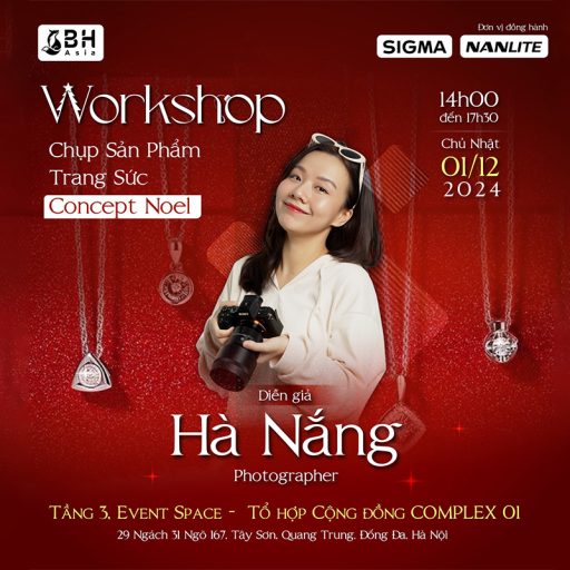 WORKSHOP CHỤP ẢNH SẢN PHẨM TRANG SỨC CONCEPT NOEL