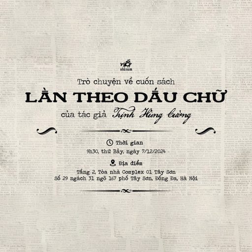 Chat about the book “Tracing the Letters” by author Trịnh Hùng Cường