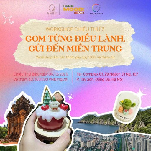 WORKSHOP ON SATURDAY AFTERNOON: GATHERING SMALL KINDNESSES AND SENDING THEM TO CENTRAL VIETNAM