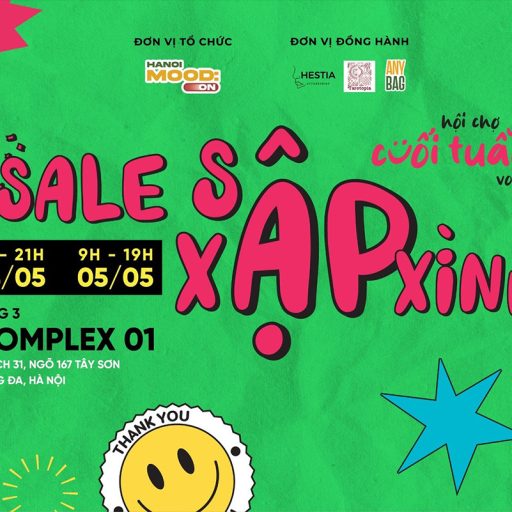 Hội chợ Cuối tuần Vol.17: Sale [S/X]ập Xình | Garage Sale x Workshop