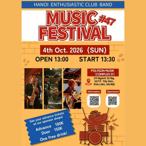 HANOI ENTHUSIASTIC CLUB BAND – MUSIC FESTIVAL 2026