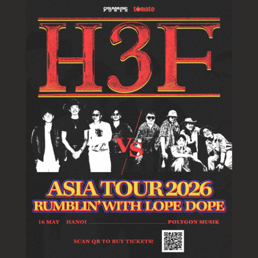 Rumblin’ With Asia Tour 2026” in Hanoi: H3F x LOPE DOPE
