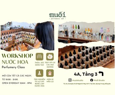Workshop Nước Hoa – Muối Perfumery Lab