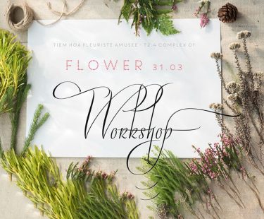 Workshop cắm hoa – Romantic