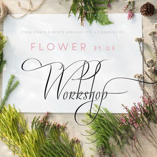 Workshop cắm hoa – Romantic