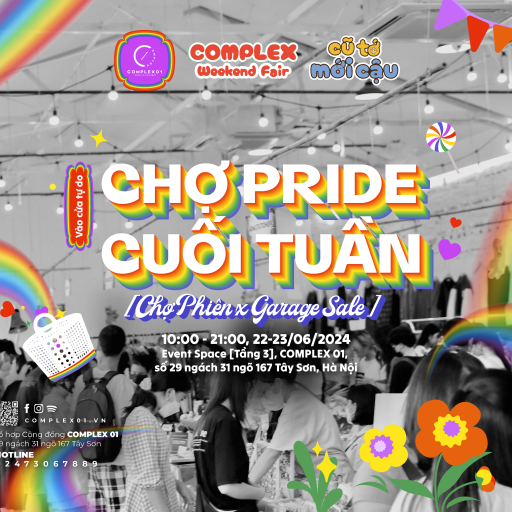 CHỢ PRIDE CUỐI TUẦN [CHỢ PHIÊN X GARAGE SALE]
