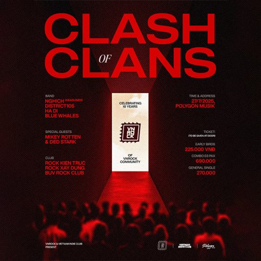 CLASH OF CLANS – CELEBRATING 10 YEARS OF VNROCK COMMUNITY