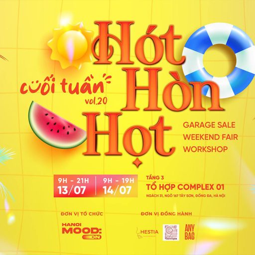 Hội chợ Cuối Tuần Vol.20: Hót Hòn Họt | Garage Sale x Workshop